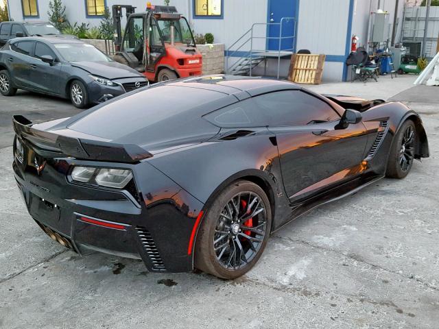 1G1YR2D60K5602494 - 2019 CHEVROLET CORVETTE Z BLACK photo 4