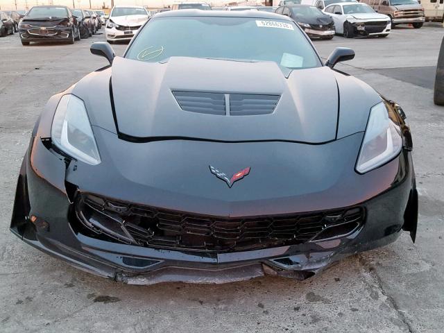 1G1YR2D60K5602494 - 2019 CHEVROLET CORVETTE Z BLACK photo 9