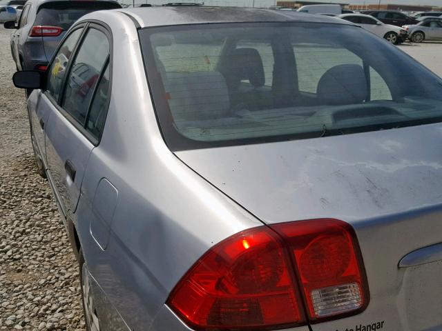 2HGES16364H548983 - 2004 HONDA CIVIC DX V SILVER photo 9