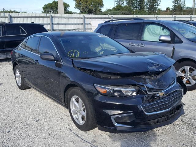 1G1ZB5ST8HF163812 - 2017 CHEVROLET MALIBU LS BLACK photo 1