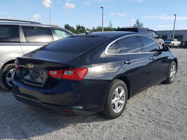 1G1ZB5ST8HF163812 - 2017 CHEVROLET MALIBU LS BLACK photo 4