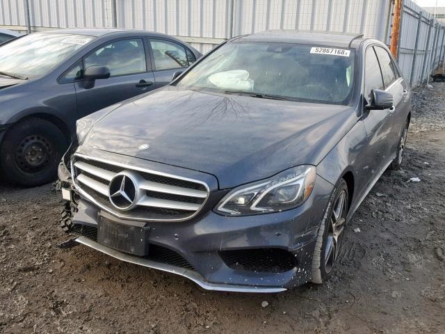 WDDHF9HB5GB218709 - 2016 MERCEDES-BENZ E 250 BLUE GRAY photo 2