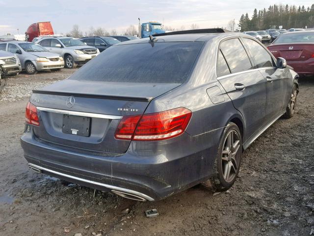 WDDHF9HB5GB218709 - 2016 MERCEDES-BENZ E 250 BLUE GRAY photo 4