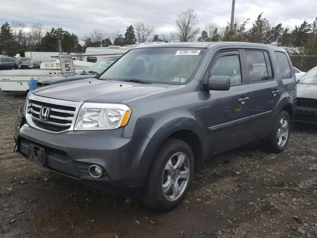 5FNYF4H77CB005566 - 2012 HONDA PILOT EXLN GRAY photo 2