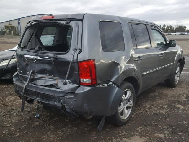 5FNYF4H77CB005566 - 2012 HONDA PILOT EXLN GRAY photo 4