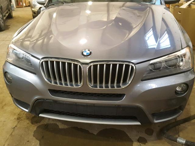 5UXWX5C56CL728109 - 2012 BMW X3 XDRIVE2 GRAY photo 7