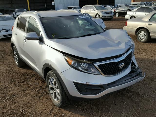 KNDPB3AC3E7607186 - 2014 KIA SPORTAGE B SILVER photo 1