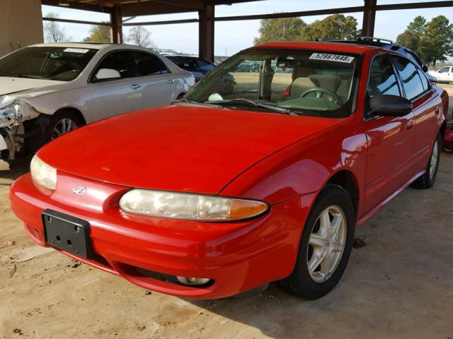 1G3NL52F13C317378 - 2003 OLDSMOBILE ALERO GL RED photo 2