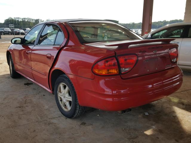 1G3NL52F13C317378 - 2003 OLDSMOBILE ALERO GL RED photo 3