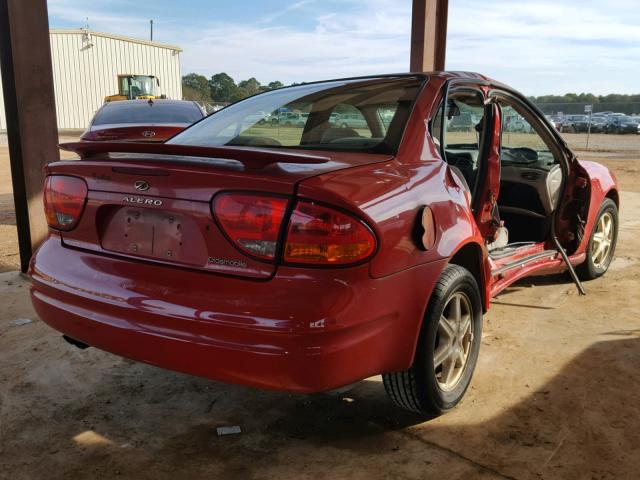 1G3NL52F13C317378 - 2003 OLDSMOBILE ALERO GL RED photo 4