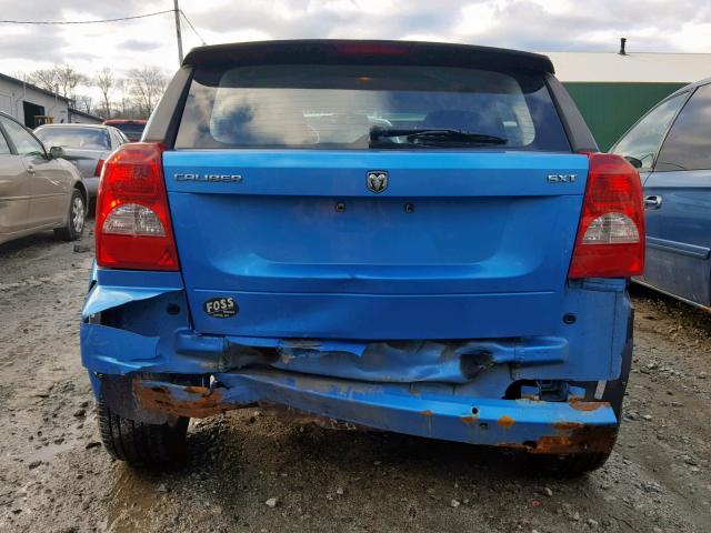 1B3HB48B28D784567 - 2008 DODGE CALIBER SX BLUE photo 9