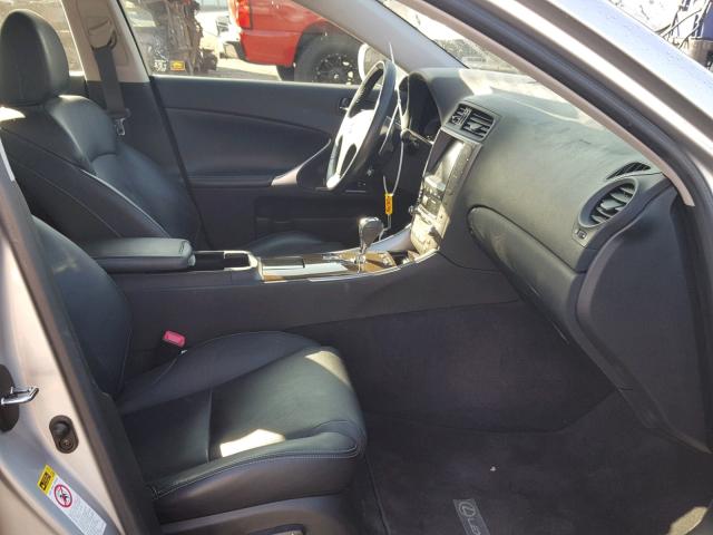 JTHBK262295102342 - 2009 LEXUS IS 250 SILVER photo 5