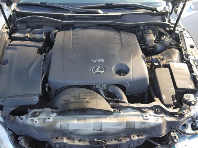 JTHBK262295102342 - 2009 LEXUS IS 250 SILVER photo 7