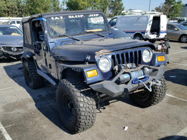 1J4FA49S56P782048 - 2006 JEEP WRANGLER / BLUE photo 1