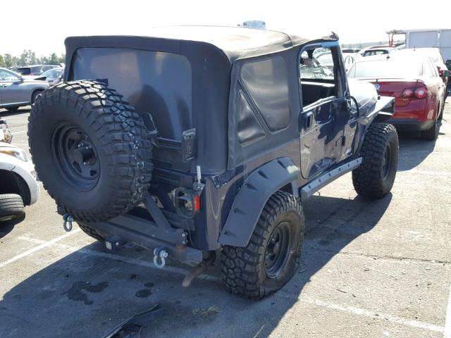 1J4FA49S56P782048 - 2006 JEEP WRANGLER / BLUE photo 4