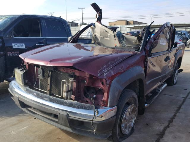 1GCDS13E678255563 - 2007 CHEVROLET COLORADO MAROON photo 2