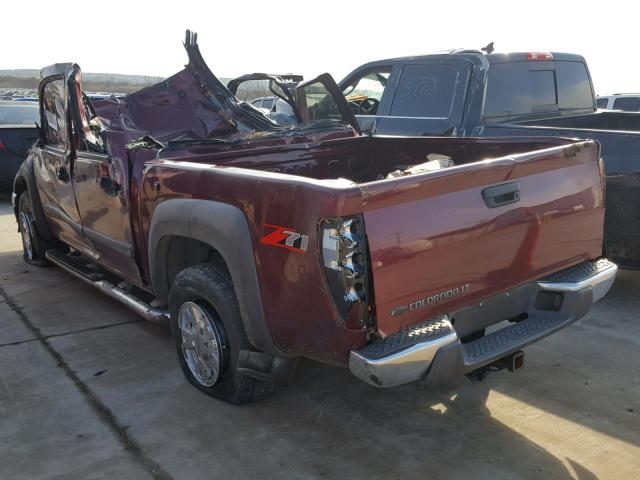 1GCDS13E678255563 - 2007 CHEVROLET COLORADO MAROON photo 3