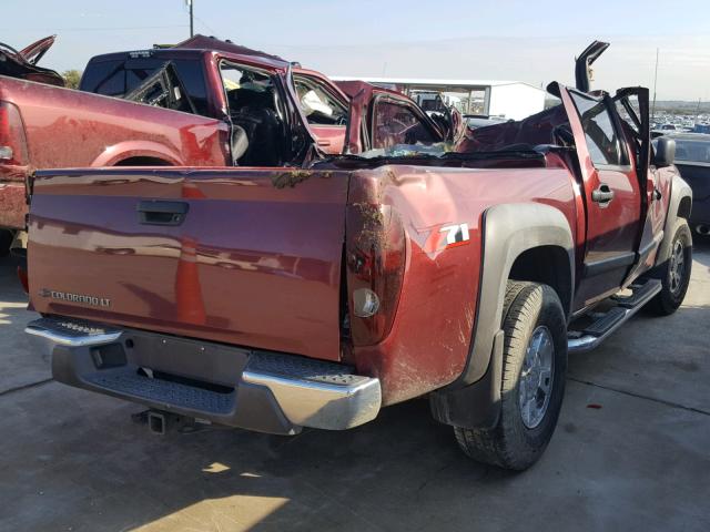 1GCDS13E678255563 - 2007 CHEVROLET COLORADO MAROON photo 4