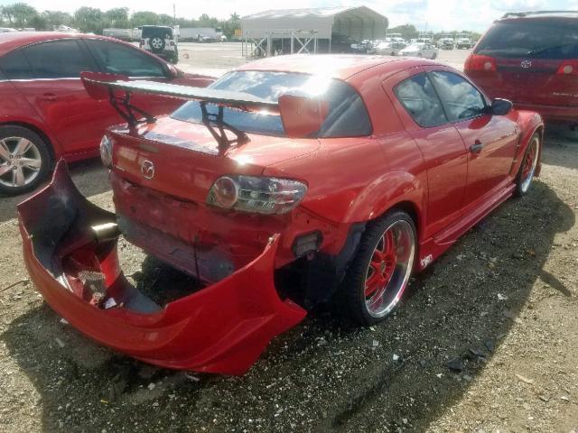 JM1FE17N140134797 - 2004 MAZDA RX8 RED photo 4