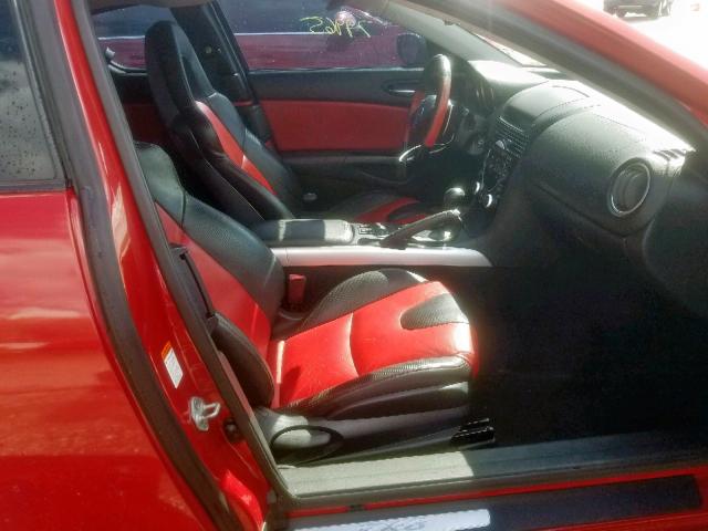 JM1FE17N140134797 - 2004 MAZDA RX8 RED photo 5