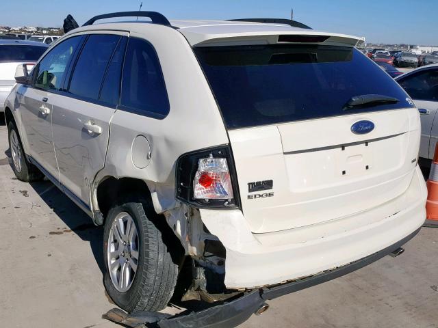 2FMDK38C07BA75281 - 2007 FORD EDGE SEL CREAM photo 3