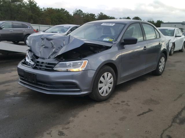 3VW2K7AJ5FM409116 - 2015 VOLKSWAGEN JETTA BASE SILVER photo 2