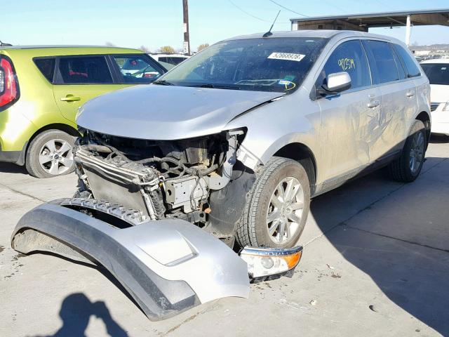 2FMDK3KC2DBB59638 - 2013 FORD EDGE LIMIT SILVER photo 2