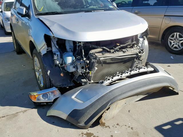 2FMDK3KC2DBB59638 - 2013 FORD EDGE LIMIT SILVER photo 9