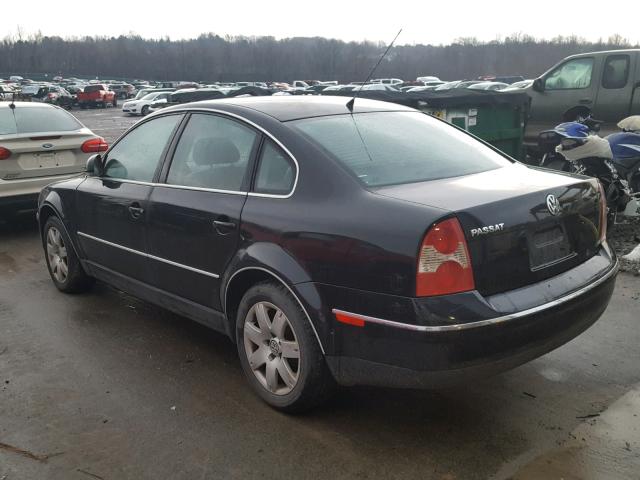 WVWAD63B35P060264 - 2005 VOLKSWAGEN PASSAT GLS BLACK photo 3