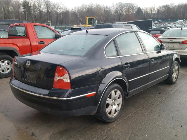 WVWAD63B35P060264 - 2005 VOLKSWAGEN PASSAT GLS BLACK photo 4