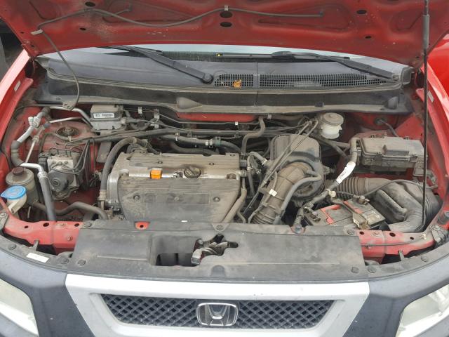 5J6YH28625L011873 - 2005 HONDA ELEMENT EX RED photo 7