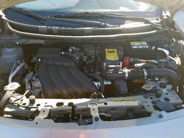 3N1CN7AP2EL804624 - 2014 NISSAN VERSA SV SILVER photo 7