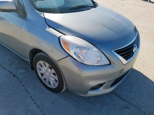 3N1CN7AP2EL804624 - 2014 NISSAN VERSA SV SILVER photo 9