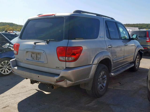 5TDZT38AX7S295175 - 2007 TOYOTA SEQUOIA LI SILVER photo 4