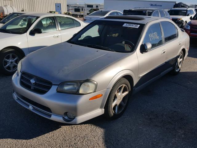 JN1CA31A21T302394 - 2001 NISSAN MAXIMA GXE SILVER photo 2