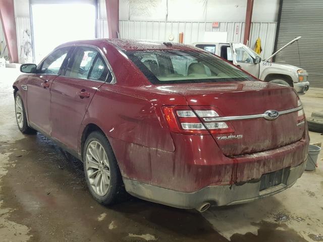 1FAHP2F87DG138404 - 2013 FORD TAURUS LIM BURGUNDY photo 3