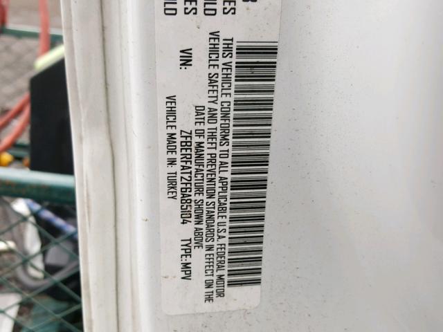 ZFBERFAT2F6A85104 - 2015 RAM PROMASTER 白色 照片 10