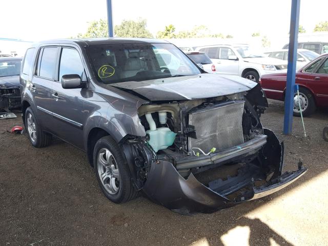 5FNYF3H76CB009974 - 2012 HONDA PILOT EXLN GRAY photo 1