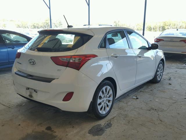 KMHD35LH2GU316957 - 2016 HYUNDAI ELANTRA GT WHITE photo 4