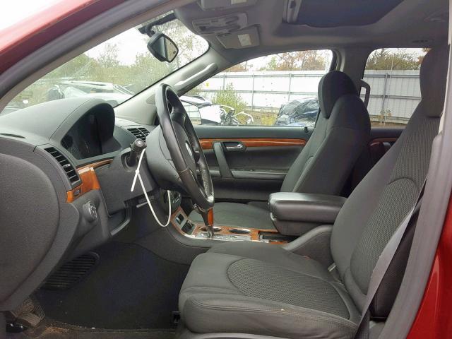 5GZEV23787J122314 - 2007 SATURN OUTLOOK XR წითელი ფოტო 5