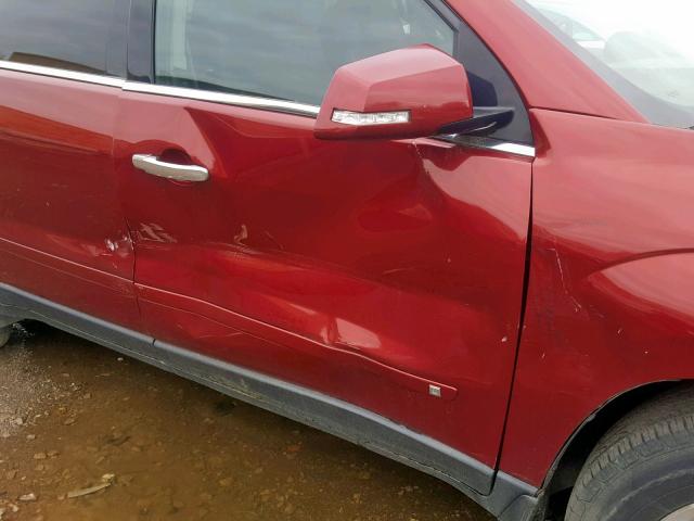 5GZEV23787J122314 - 2007 SATURN OUTLOOK XR წითელი ფოტო 9