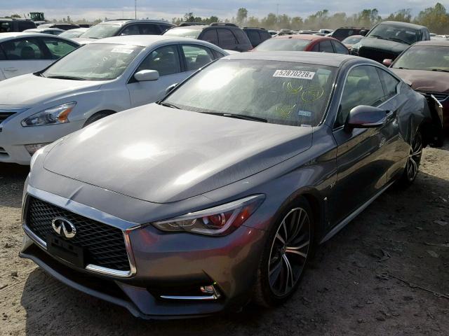 JN1EV7EK3HM363796 - 2017 INFINITI Q60 PREMIU GRAY photo 2