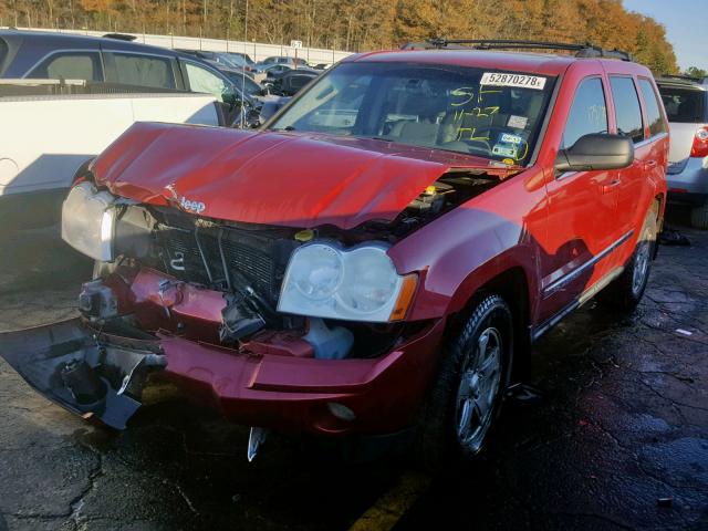 1J4HS58N96C337035 - 2006 JEEP GRAND CHER RED photo 2