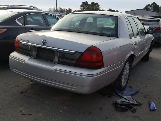 2MEFM75V18X650334 - 2008 MERCURY GRAND MARQ SILVER photo 4