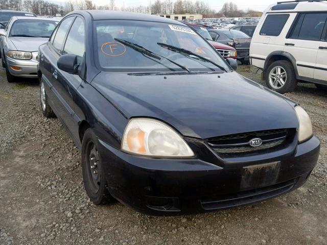 KNADC125746325459 - 2004 KIA RIO BLACK photo 1