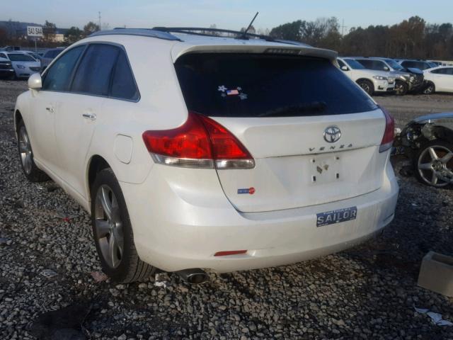 4T3ZK11A89U009925 - 2009 TOYOTA VENZA BASE WHITE photo 3