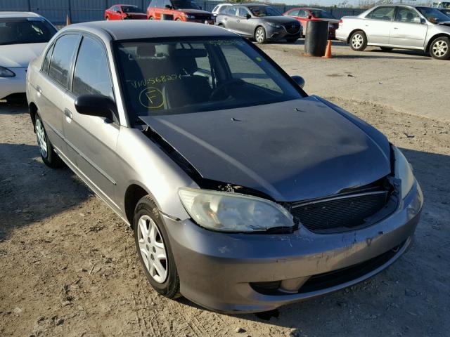 2HGES16335H568271 - 2005 HONDA CIVIC DX V GRAY photo 1