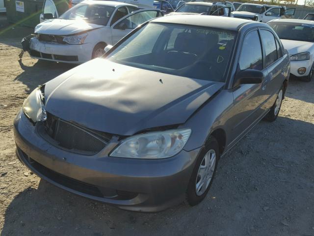 2HGES16335H568271 - 2005 HONDA CIVIC DX V GRAY photo 2