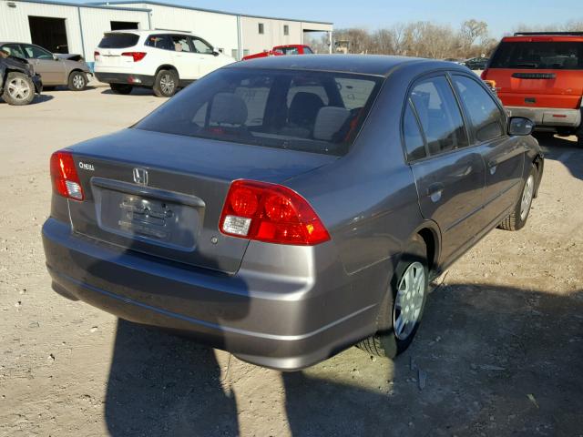 2HGES16335H568271 - 2005 HONDA CIVIC DX V GRAY photo 4