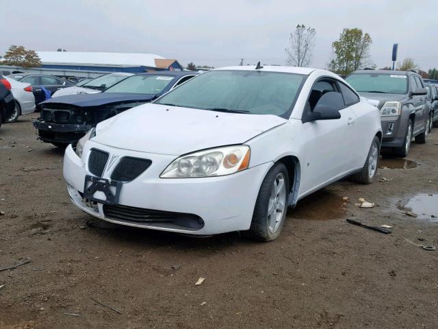 1G2ZH17N194167503 - 2009 PONTIAC G6 GT WHITE photo 2